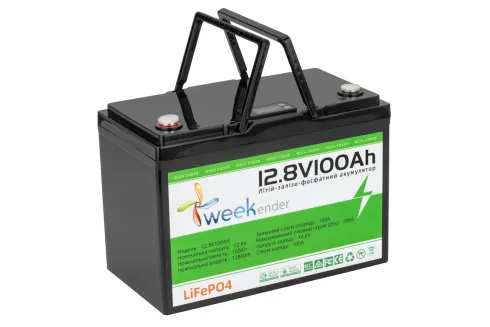 Акумулятор Weekender Lifepo4 100Ah 12V з дисплеєм