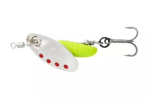 Блесна Savage Gear Grub Spinners №2 5.8г, цвет: Silver Red Lime