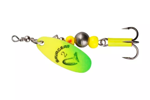 Блешня Savage Gear Caviar Spinner №2 6.0г, колір: 07-Fluo Yellow/Chartreuse