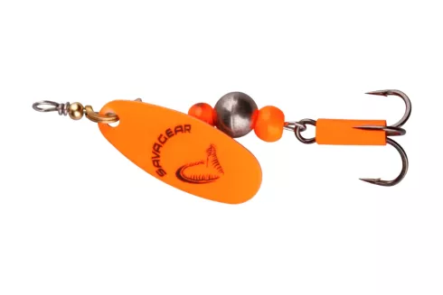 Блешня Savage Gear Caviar Spinner №3 9.5г, колір: 06-Fluo Orange