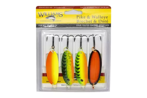 Набор блесен Williams Pike/Walleye 4-Pack Williams Kit UV