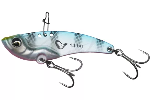 Цикада Savage Gear Vib Blade 45мм 8.5г, цвет: Blue Pink Stripes