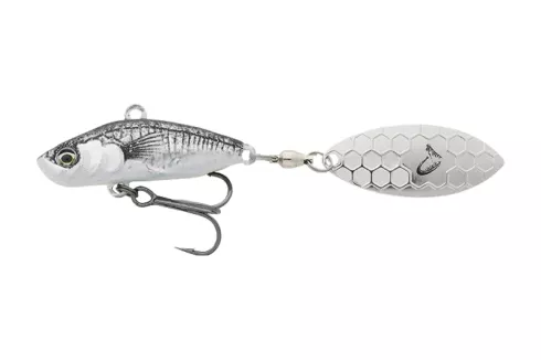 Тейл-спиннер Savage Gear 3D Sticklebait Tailspin 65мм 9.0г, цвет: Black Silver