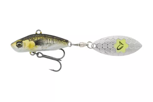 Тейл-спінер Savage Gear 3D Sticklebait Tailspin 65мм 9.0г, колір: Green Silver Ayu