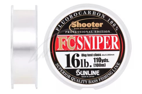 Флюорокарбон Sunline Shooter FC Sniper 100м 0.35мм 8кг