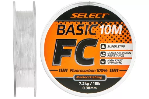 Флюорокарбон Select Basic FC 10м 0.38мм 16lb/7.2кг