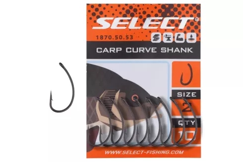 Крючки Select Carp Curve Shank №2 (10 шт/уп)
