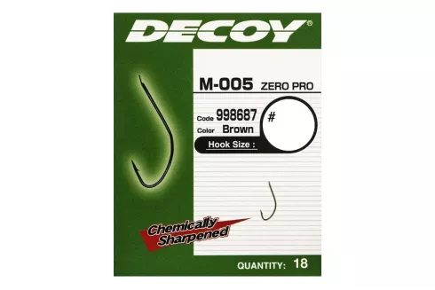 Крючки Decoy M-005 Zero-Pro №18 18шт