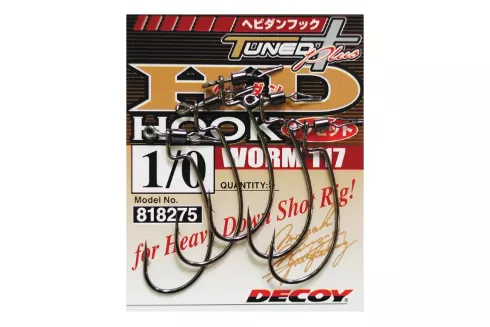 Крючки Decoy Worm 117 HD Hook Offset №1/0 5шт