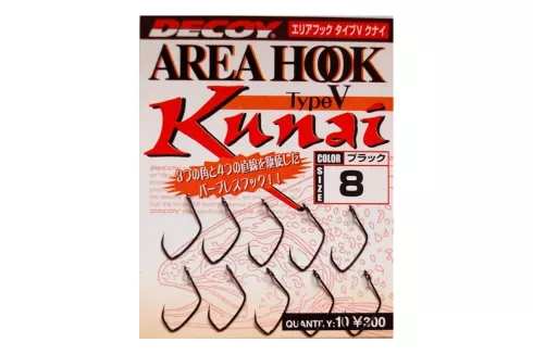 Крючок Decoy Area Hook V Kunai №8 (10шт/уп)