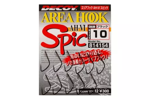 Крючки Decoy Area Hook VI Spic №10 (12шт/уп)