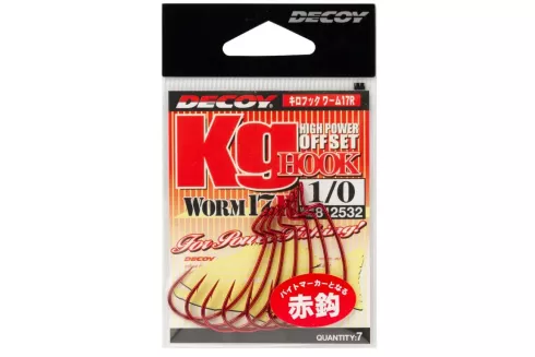 Крючки Decoy Worm17R Kg Hook R №5/0 (4 шт/уп)