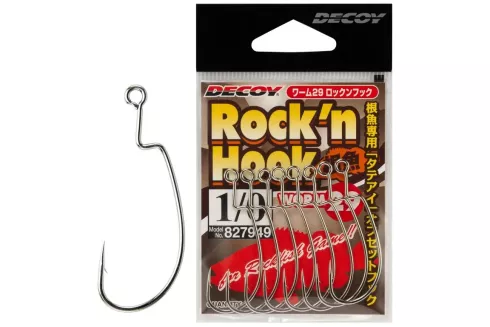 Гачки Decoy Worm29 Rockn Hook №1 (9 шт/уп)
