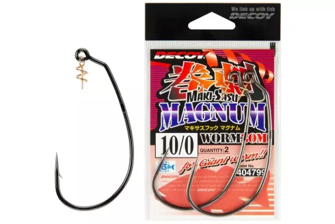 Гачки Decoy Worm30M Makisasu Hook Magnum №10/0 (2 шт/уп)