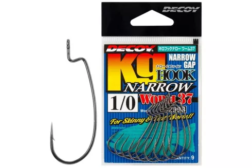 Гачки Decoy Worm37 Kg Hook Narrow №2 (9 шт/уп)