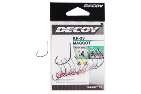 Гачок Decoy KR-33 Maggot №4 (12 шт/уп)