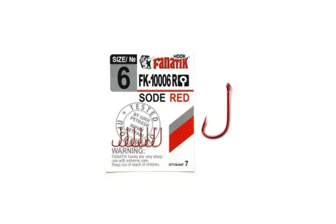 Крючки Fanatik FK-10006R Sode Red №6 7шт