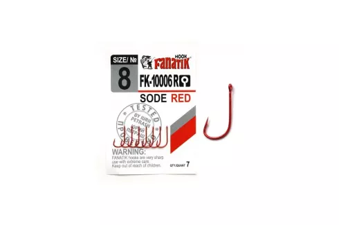 Крючки Fanatik FK-10006R Sode Red №8 7шт