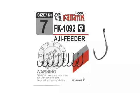 Крючки Fanatik FK-1092 Aji Feeder №7 (9шт/уп)