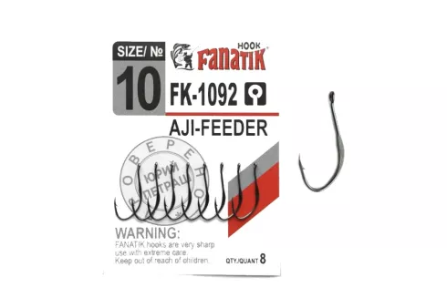 Крючки Fanatik FK-1092 Aji Feeder №10 (8шт/уп)