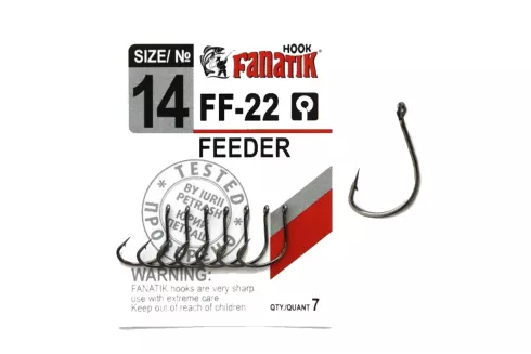 Крючки Fanatik FF-22 Feeder №14 (7шт/уп)