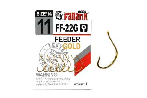 Гачки Fanatik FF-22 Feeder Gold №11 (7шт/уп)