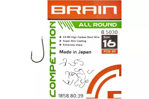 Крючки Brain All Round B5030 №16 (20шт/уп)