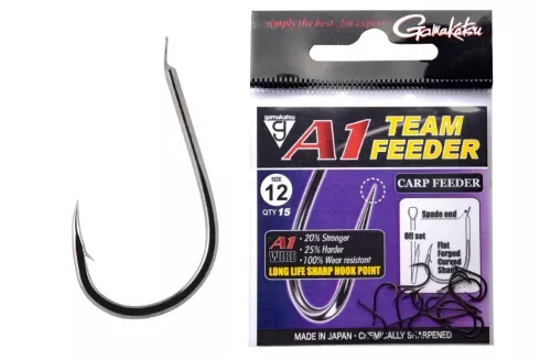 Гачки Gamakatsu A1 Team Feeder Carp Feeder №12 (15шт/уп)