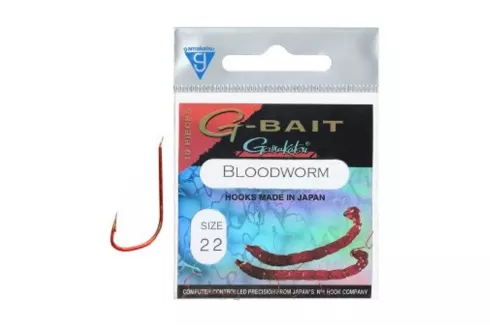 Гачки Gamakatsu G-Bait Bloodworm №18 (10шт/уп)