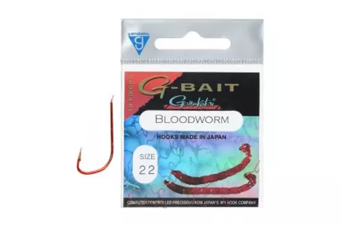 Крючки Gamakatsu G-Bait Bloodworm №24 (10шт/уп)