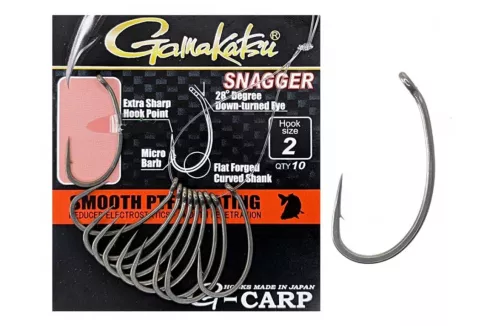 Гачки Gamakatsu G-Carp Snagger №8 (10шт/уп)