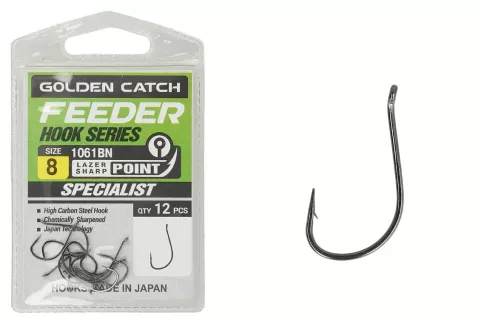 Крючки Golden Catch Feeder 1061BN №8(12шт)