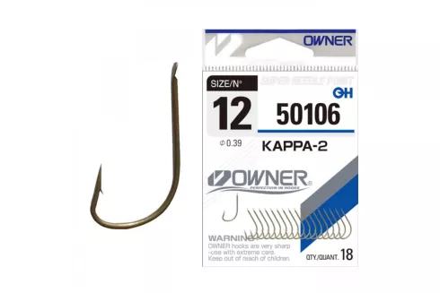 Крючки Owner Kappa-2 50106 №10 Brown (17 шт/уп)