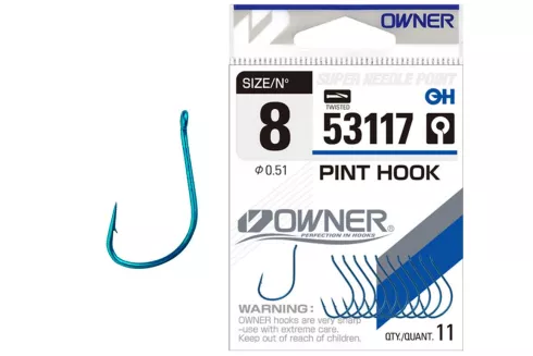 Гачки Owner Pint Hook 53117 Blue №6 (10 шт/уп)