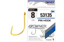 Крючки Owner Pin Hook 53135 Gold №8 (9 шт/уп)