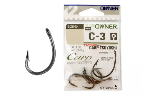 Крючки Owner Carp Tsuyoshi C3-50923 №6 (7 шт/уп)