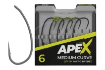 Гачки RidgeMonkey Ape-X Medium Curve з борідкою №6 (10 шт/уп)