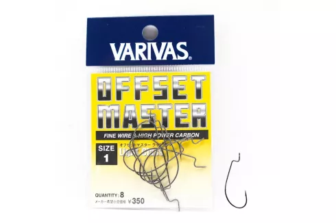 Гачки офсетні Varivas Offset Master Light Class №1 (8шт/уп)