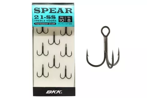 Тройные крючки BKK Spear-21 SS №10 (8шт/уп)