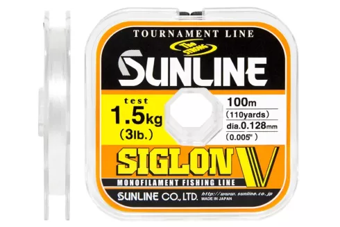 Волосінь Sunline Siglon V 100м #0.6/0.128мм 1.5кг