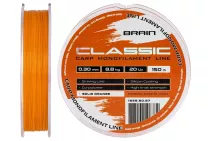 Леска Brain Classic Carp Line Solid orange 150м 0.30мм 8.8кг 20lb