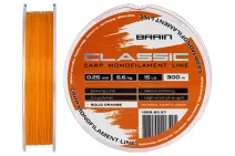 Волосінь Brain Classic Carp Line Solid orange 300м 0.25мм 6.6кг 15lb