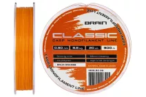 Леска Brain Classic Carp Line Solid orange 300м 0.30мм 8.8кг 20lb