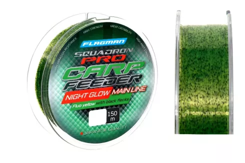 Леска Flagman Squadron Pro Carp Feeder Night Glow Main Line 150м 0.235мм 4.5кг