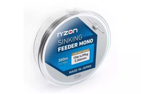 Волосінь Daiwa N'Zon Sinking Feeder Mono 300м Brown 0.18мм 2.35кг