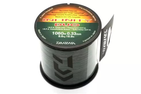 Леска Daiwa Infinity Duo Carp 0.33мм 1060м 8.6кг