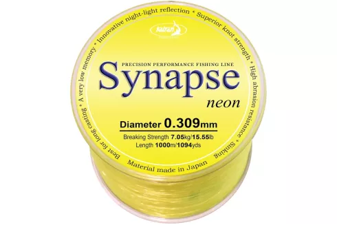 Волосінь Katran Synapse Neon 1000м (neon-yellow) 0.309мм 15.55lb