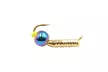 Мормишка вольфрамова Diskus Стовпчик з вушком рифлений 6315 1.5мм 0.3г, колір: золото