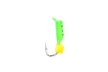 Мормышка вольфрамовая гвоздекубик 0.35г, цвет: зеленый, куб желтый