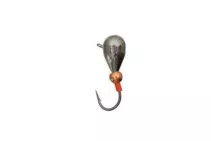 Мормишка вольфрамова Fishing ROI Капля з вушком і кулькою 3мм 0.5г